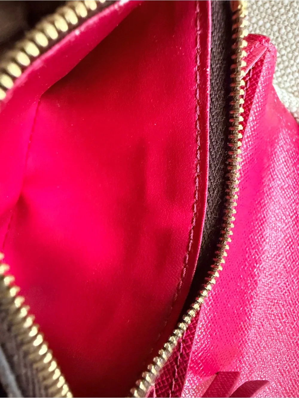 LOUIS VUITTON Rosalie Coin Purse Monogram Fuchsia M41939 Full Set